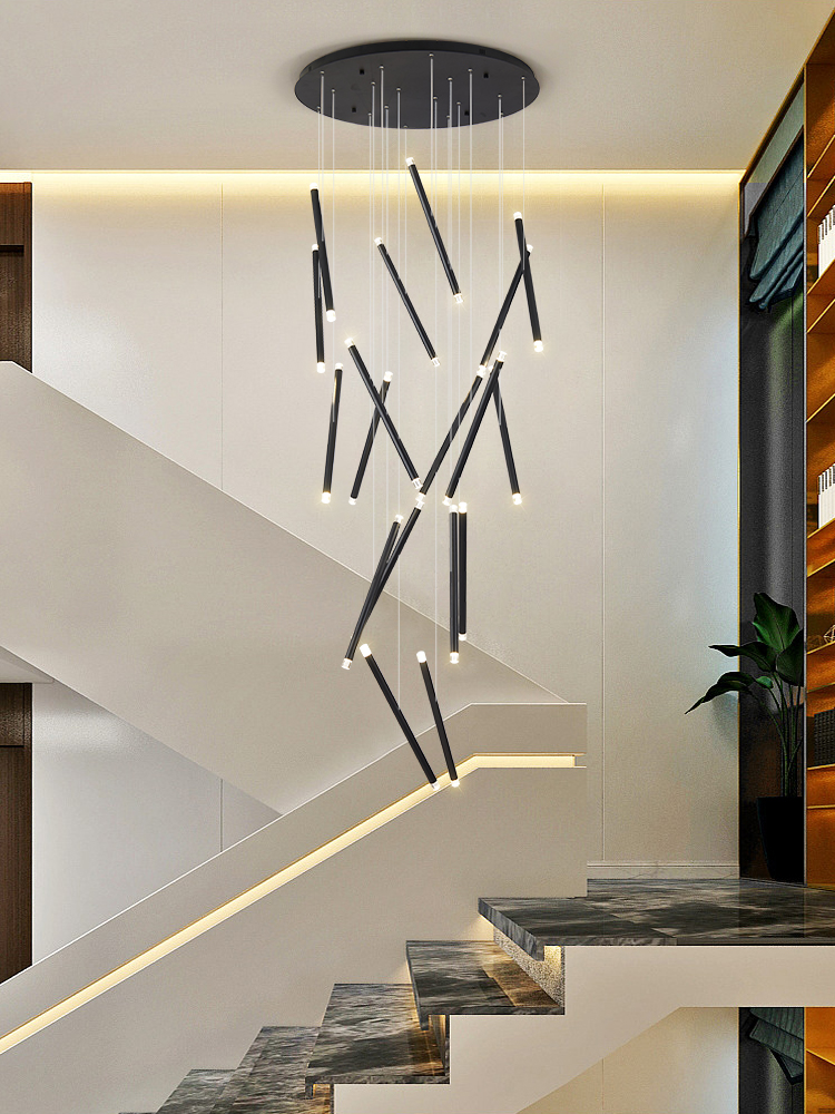 Interior Design Deck - Modern Chandelier LED Stair Chandelier Designer