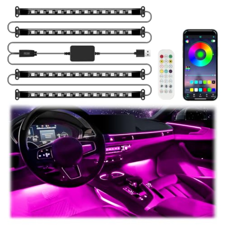Smart Car Interior LED Lights  - Interior Design Remote avis et prix