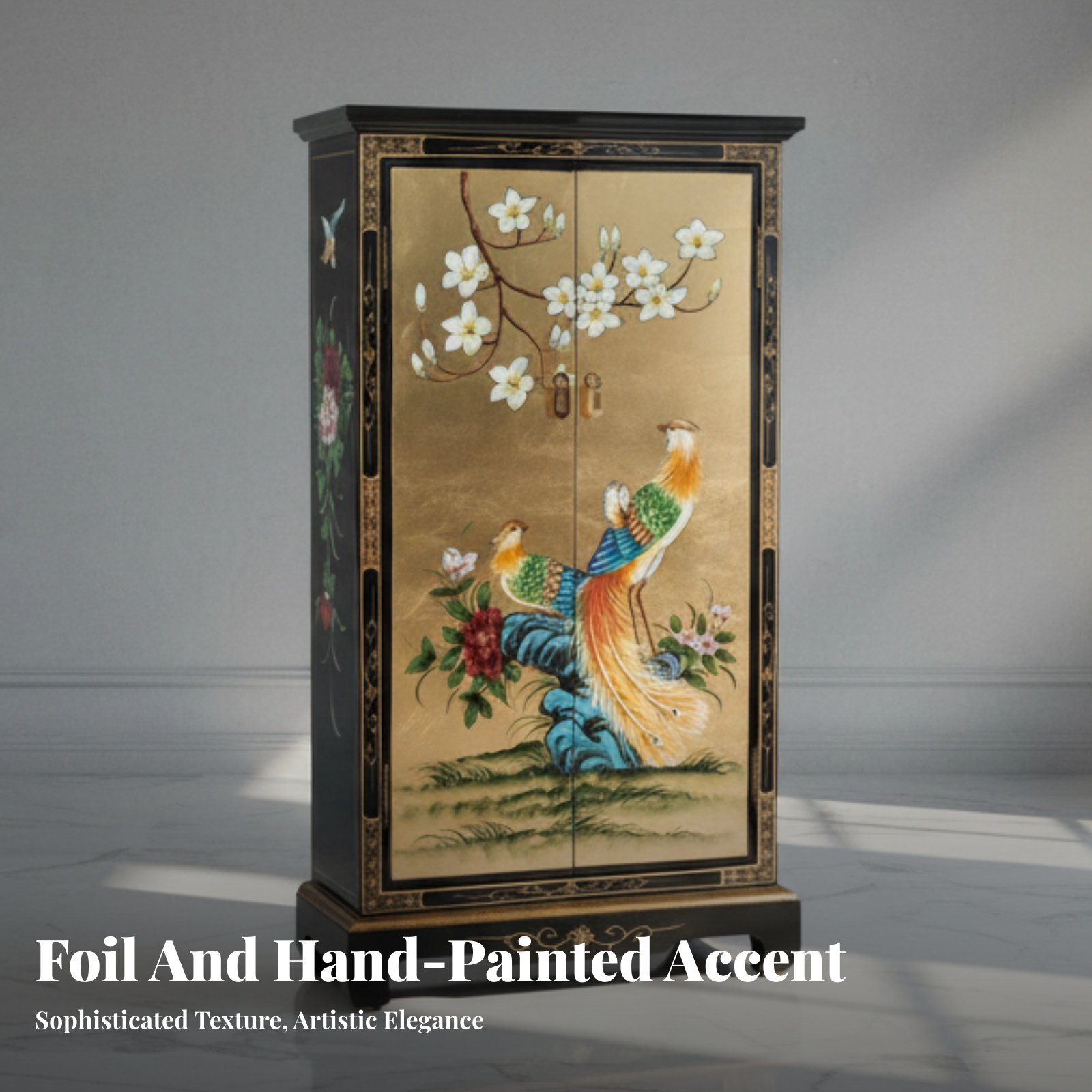 Hand-Painted 2-Door Cabinet Eu - Interior Designer avis et prix