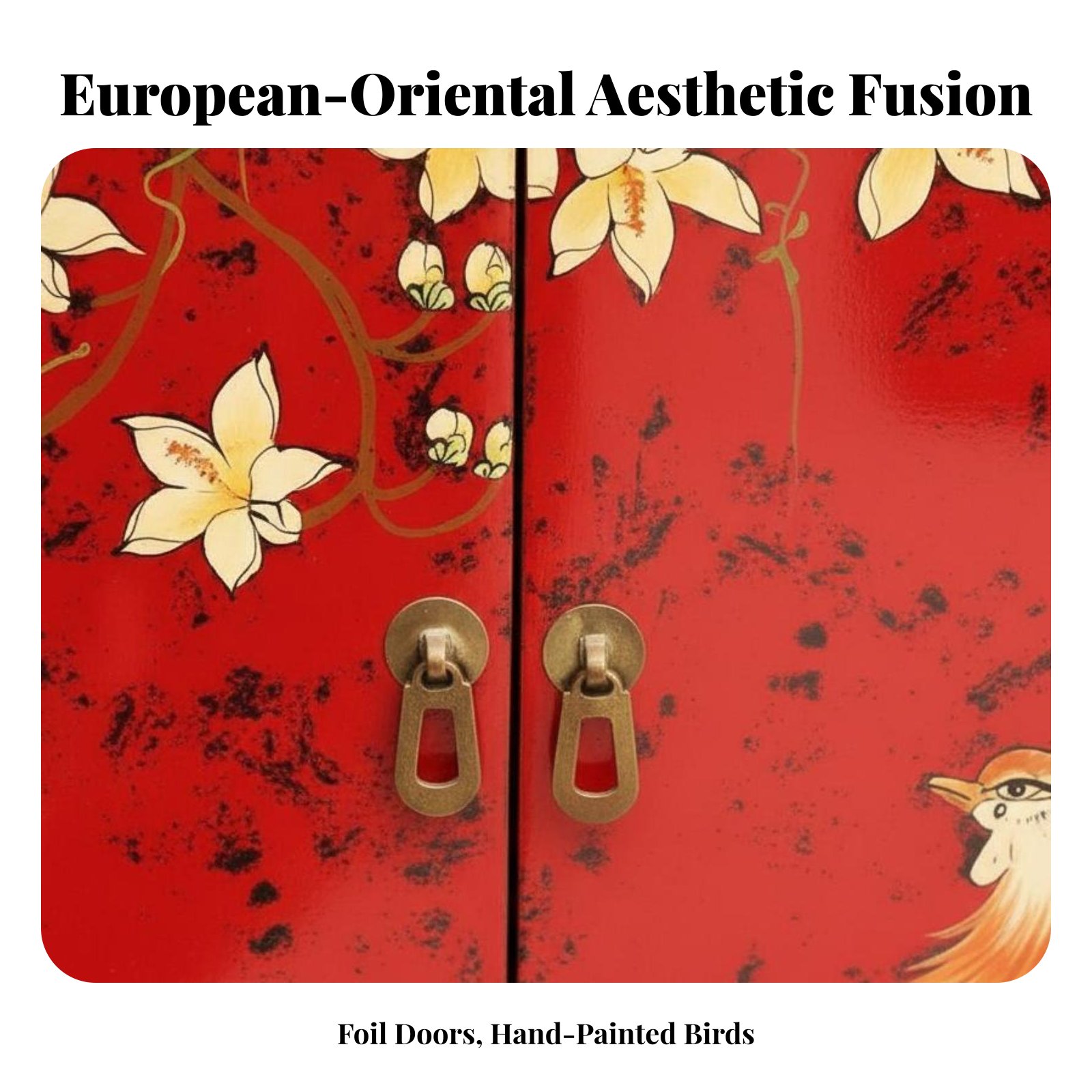 Hand-Painted 2-Door Cabinet Eu - Interior Designer avis et prix