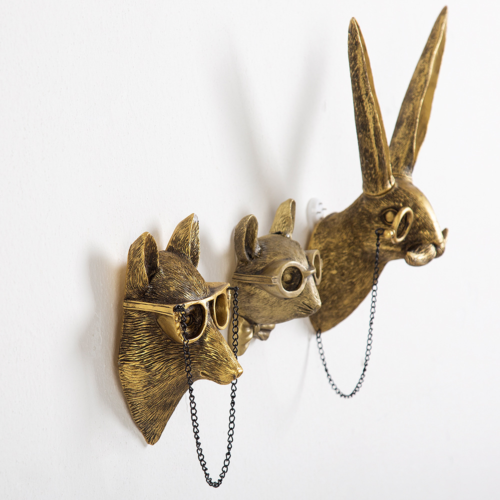 Antique Bronze Resin Animal Pe - Antique Brass Hook avis et prix