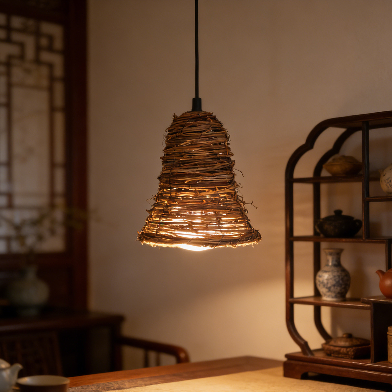 Small Rattan Lamp Shade Handma - Wicker Pendant Shade avis et prix