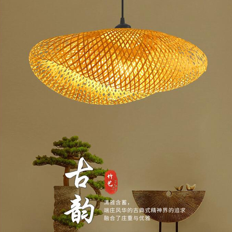 ZK40 Handmade Bamboo Straw Hat - Wicker Pendant Shade avis et prix