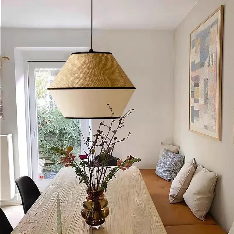 Wabi Sabi Handwoven Rattan Pen - Wicker Pendant Shade avis et prix