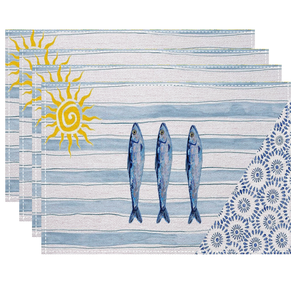 Vibrant Marine Art Placemats W - Interior Design News avis et prix