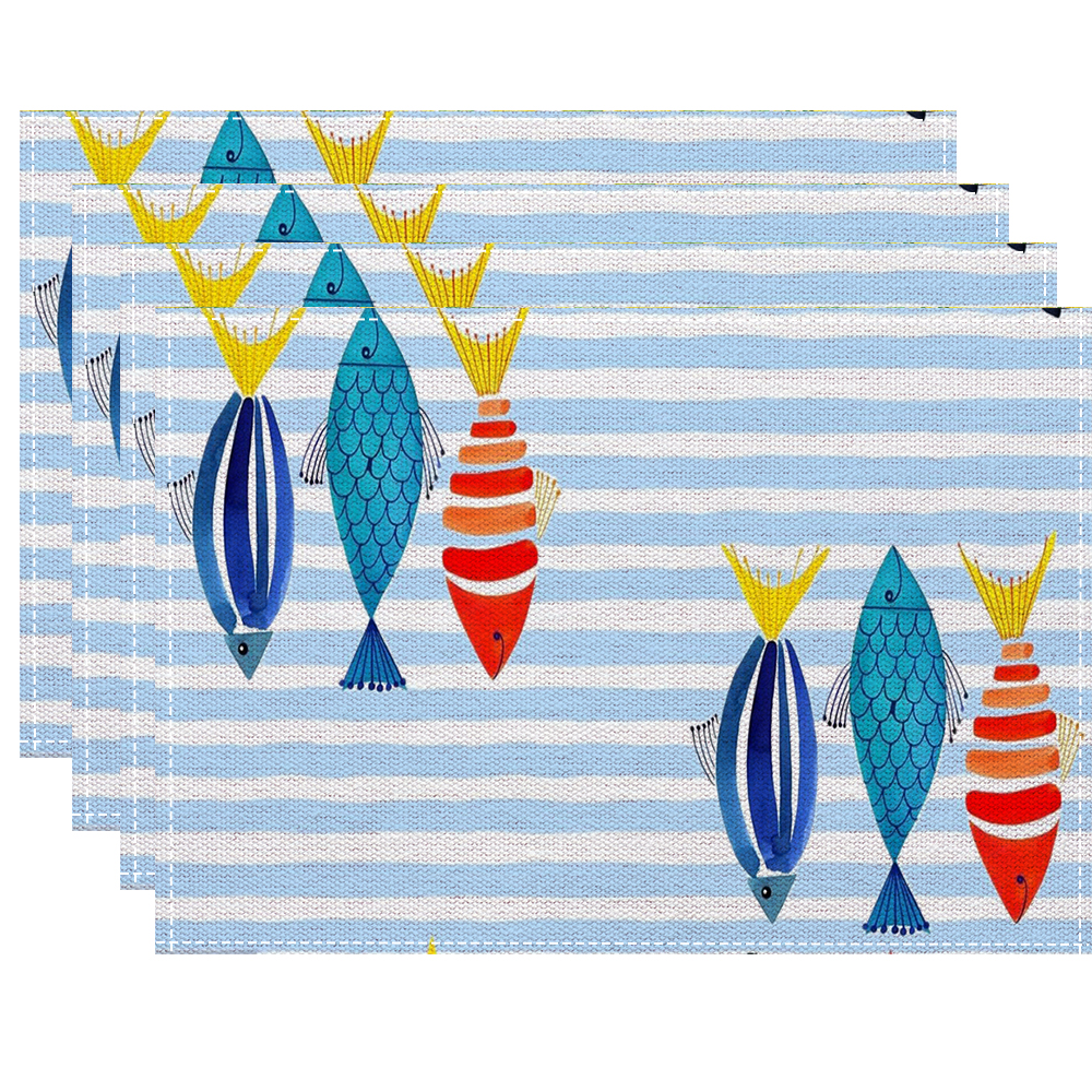 Vibrant Marine Art Placemats W - Interior Design News avis et prix