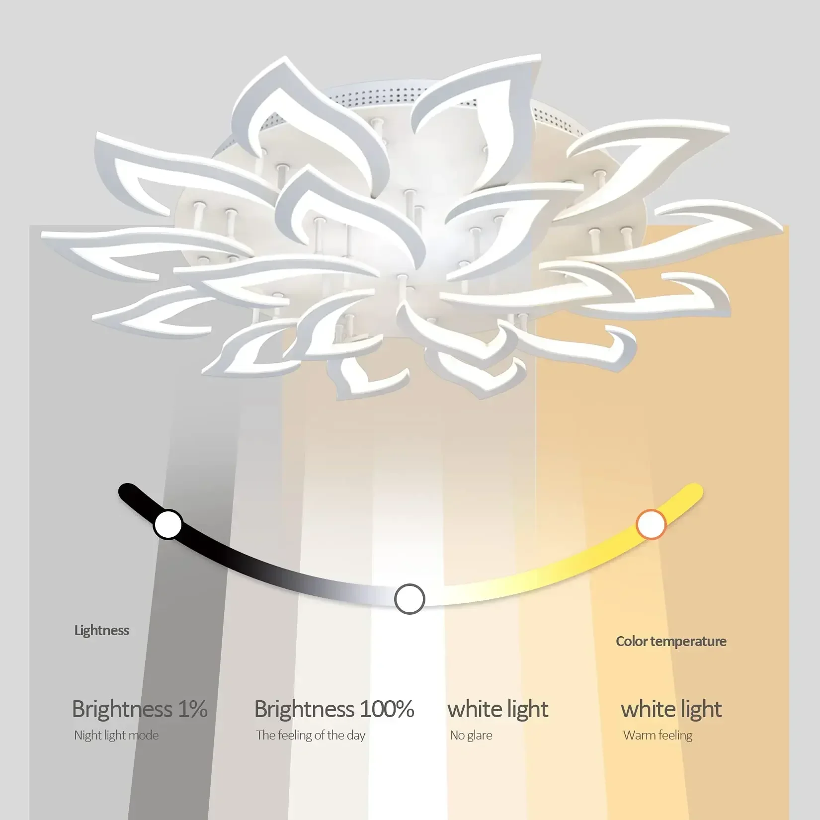Designer LED Petal Chandelier  - Interior Design Remote avis et prix