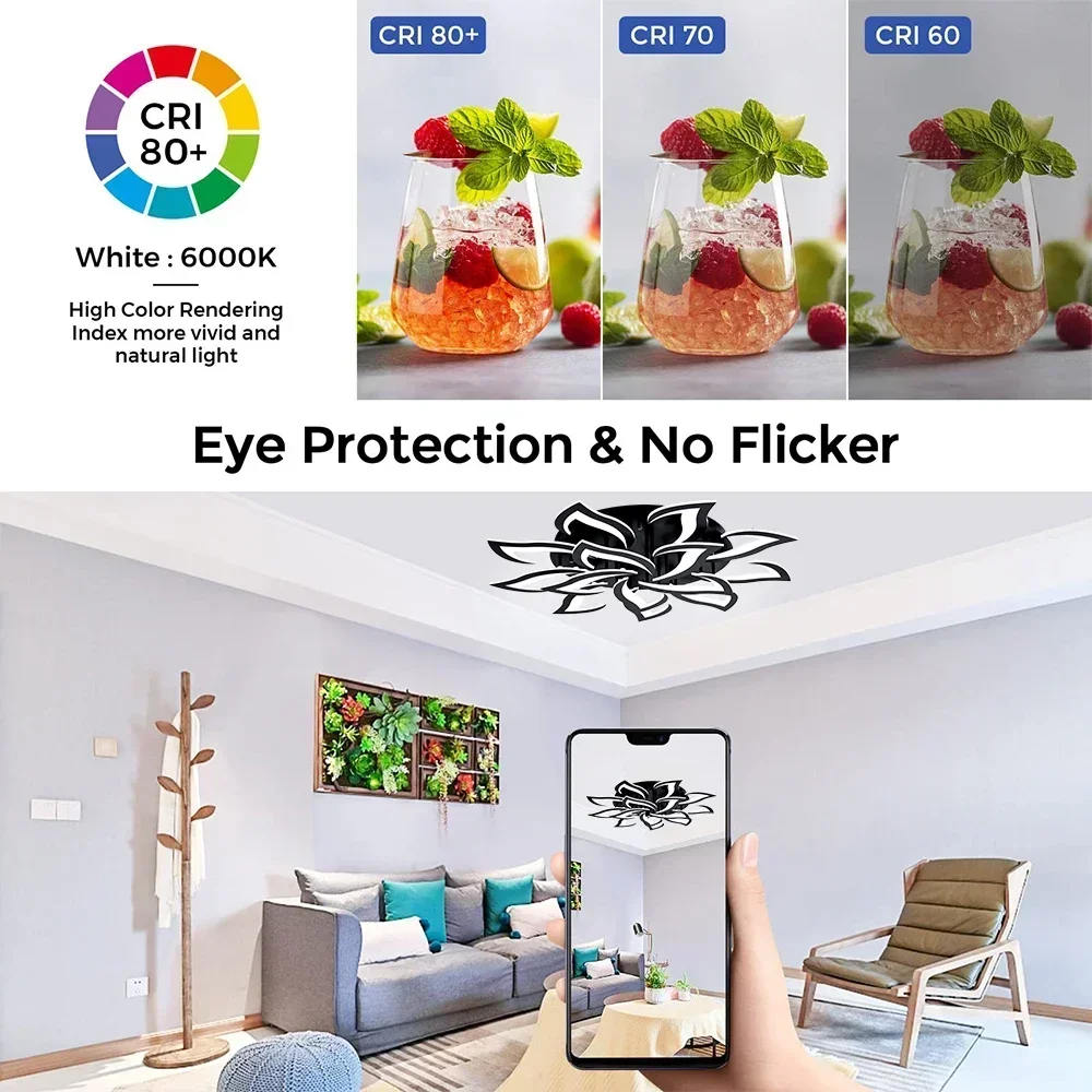 Designer LED Petal Chandelier  - Interior Design Remote avis et prix