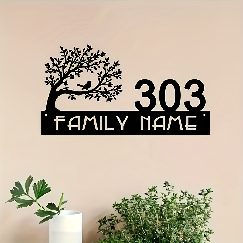 Custom Metal Address Sign with - Interior Design House avis et prix