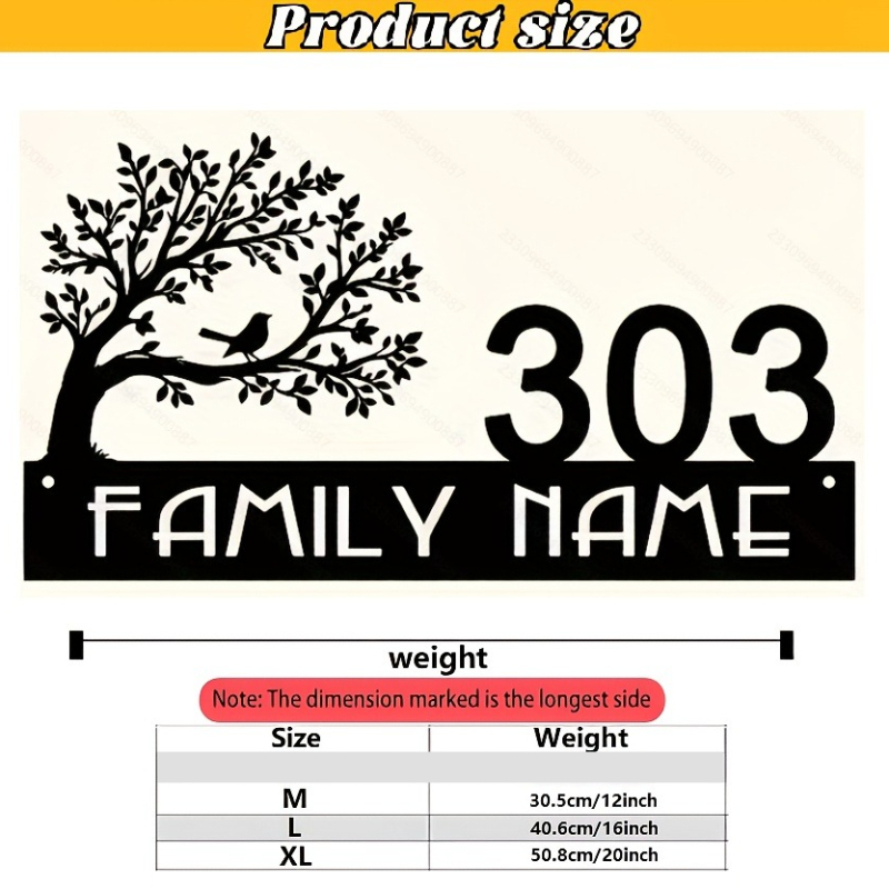 Custom Metal Address Sign with - Interior Design House avis et prix