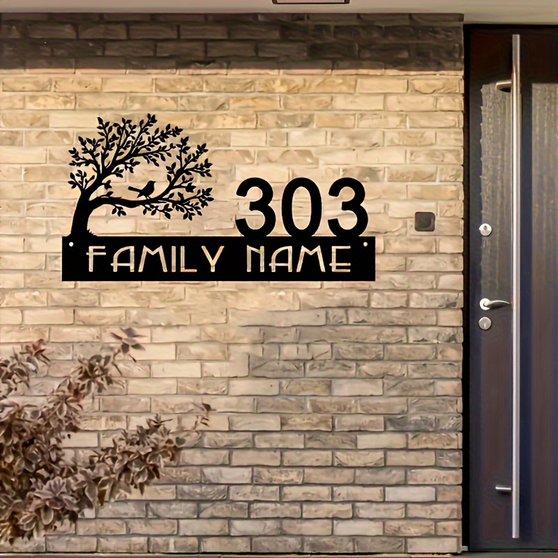 Custom Metal Address Sign with - Interior Design House avis et prix