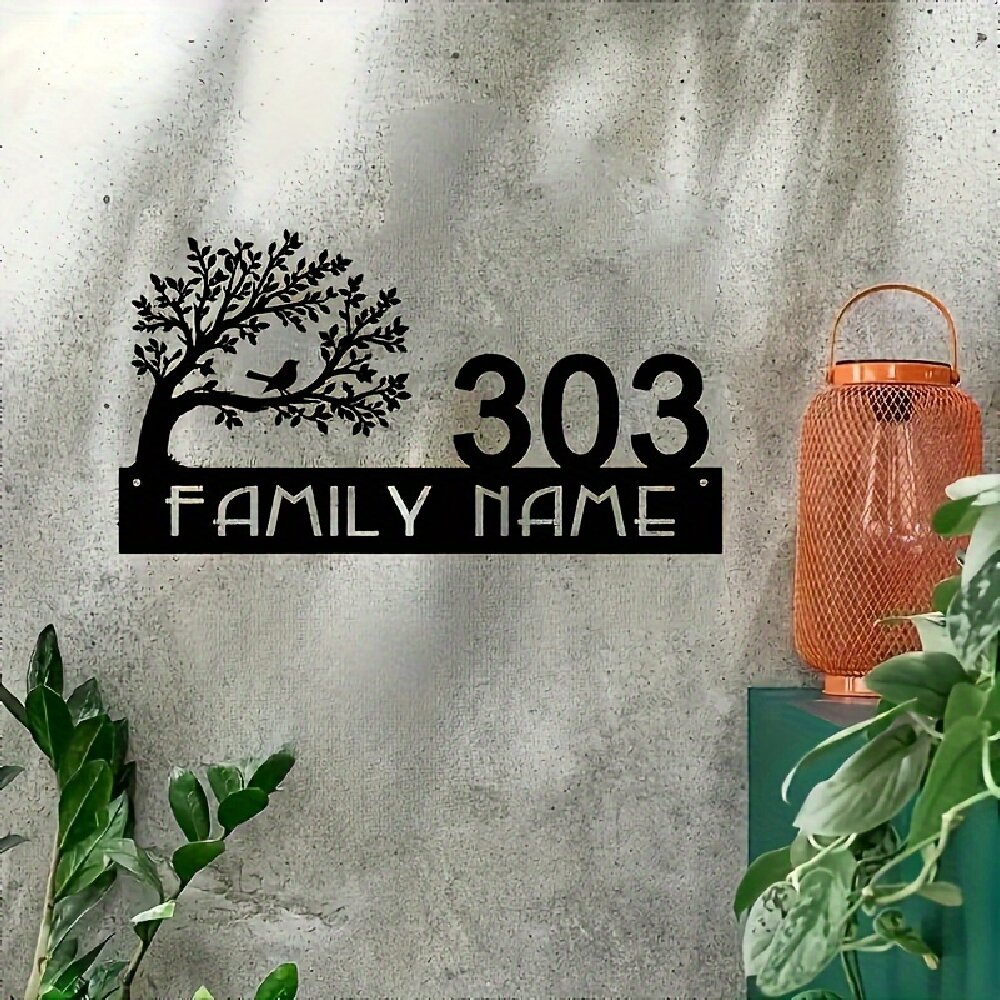 Custom Metal Address Sign with - Interior Design House avis et prix