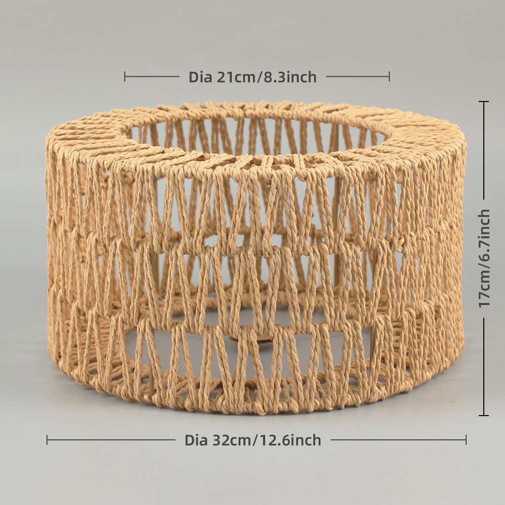 Rattan Lamp Shade E27 Wicker W - Wicker Pendant Shade avis et prix