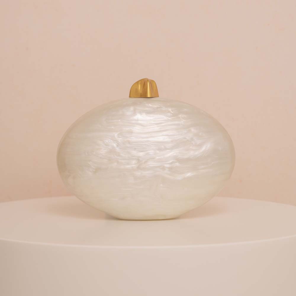 Pearl Brown Green Oval Acrylic - Interior Design News avis et prix