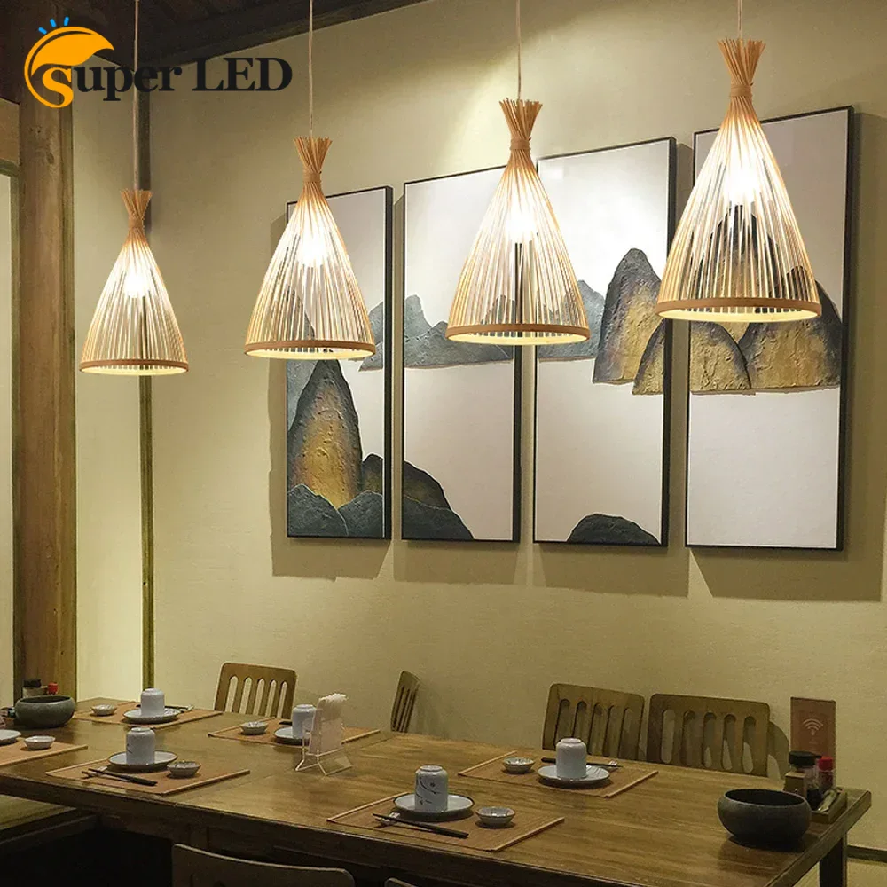 Japanese Chandelier Natural Ba - Wicker Pendant Shade avis et prix