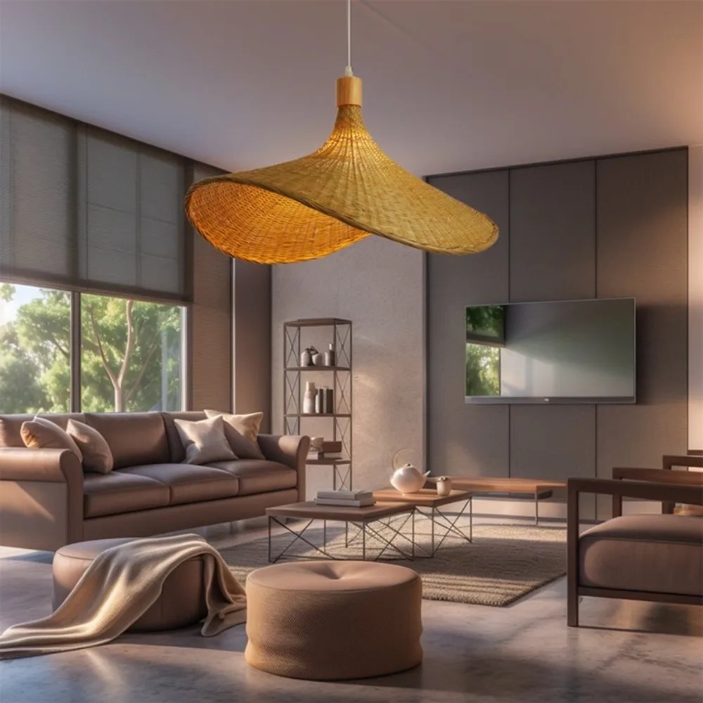 JOYINLED Woven Pendant Light W - Wicker Pendant Shade avis et prix