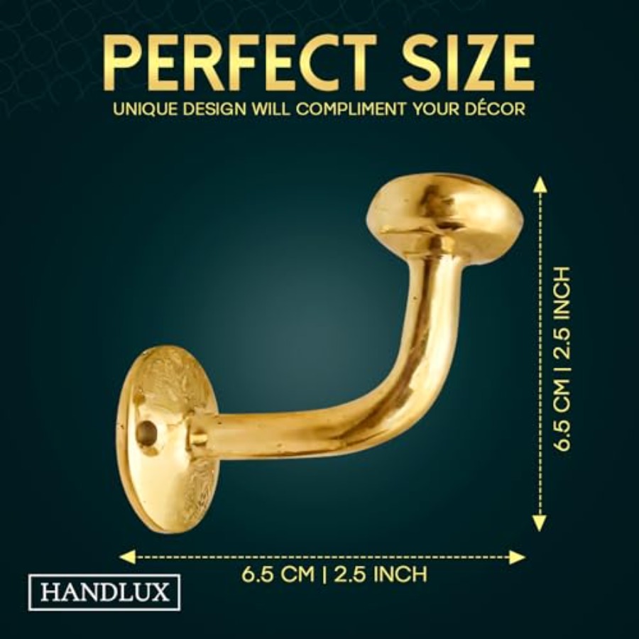 Unlacquered Brass Wall Hooks V - Antique Brass Hook avis et prix