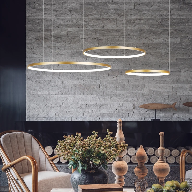 Modern LED Circle Rings Chande - Interior Design Remote avis et prix