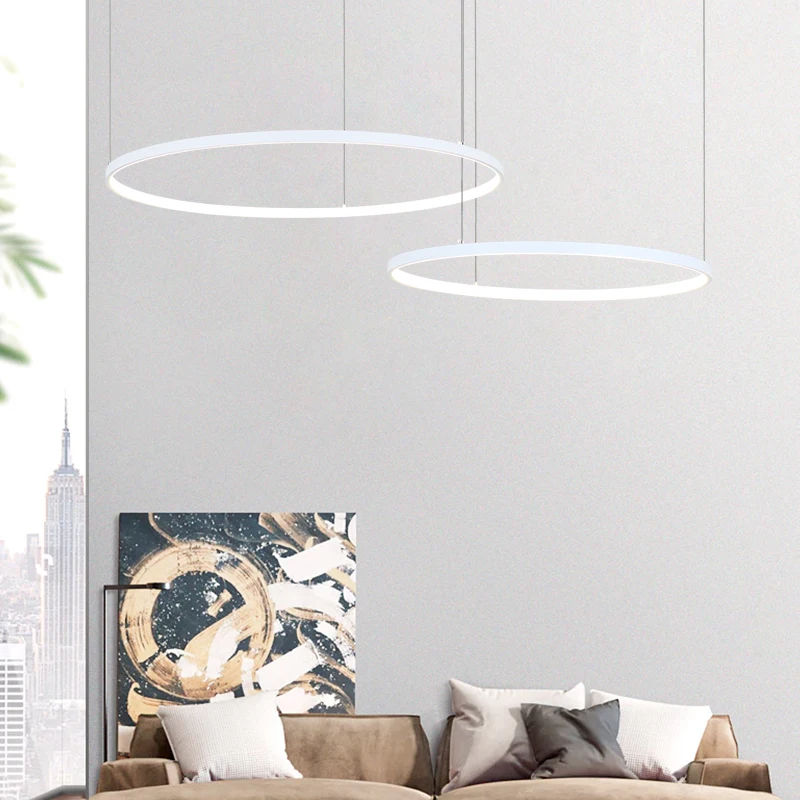 Modern LED Circle Rings Chande - Interior Design Remote avis et prix