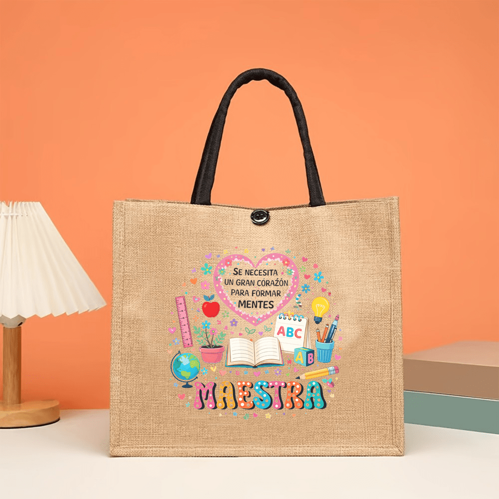Maestra Printed Linen Tote Bag - Interior Design Book avis et prix
