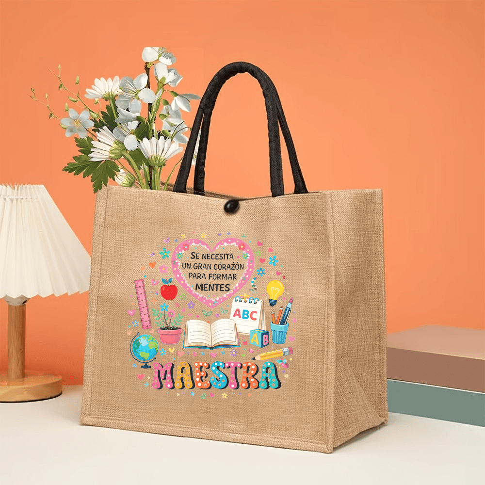 Maestra Printed Linen Tote Bag - Interior Design Book avis et prix