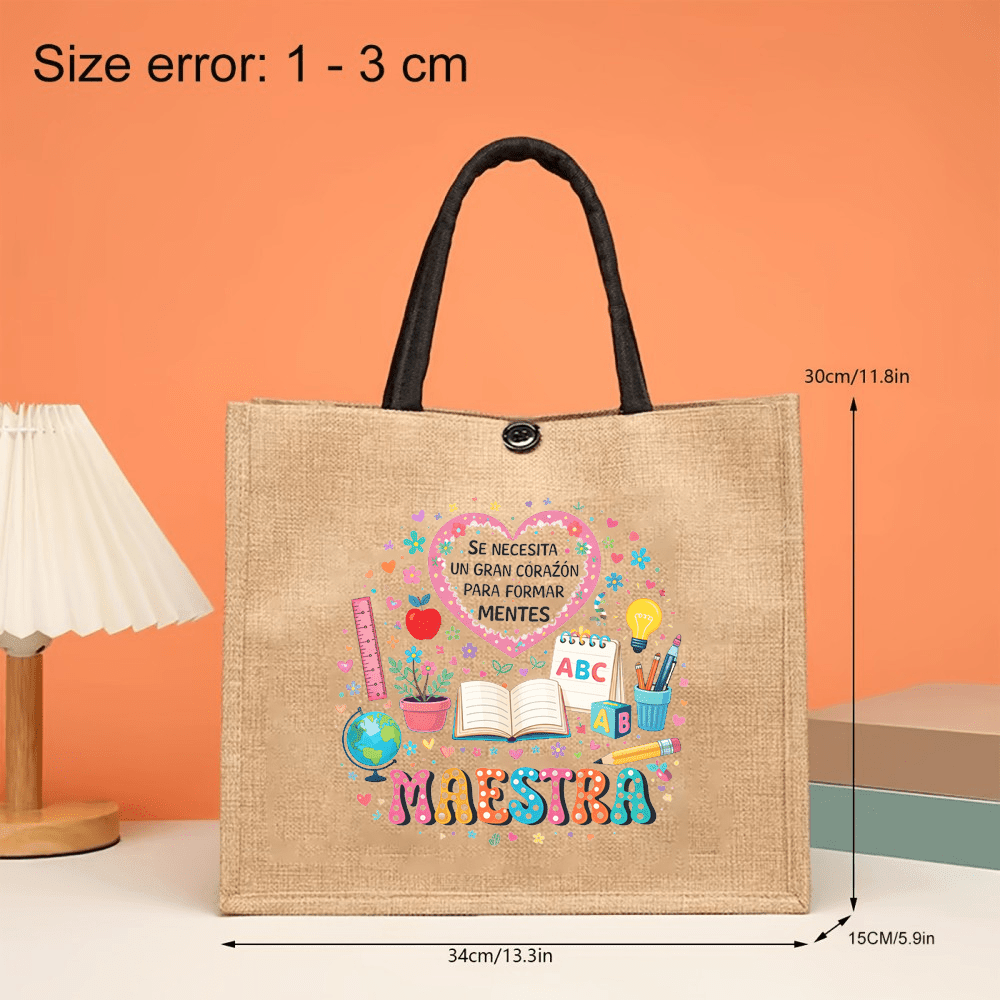 Maestra Printed Linen Tote Bag - Interior Design Book avis et prix