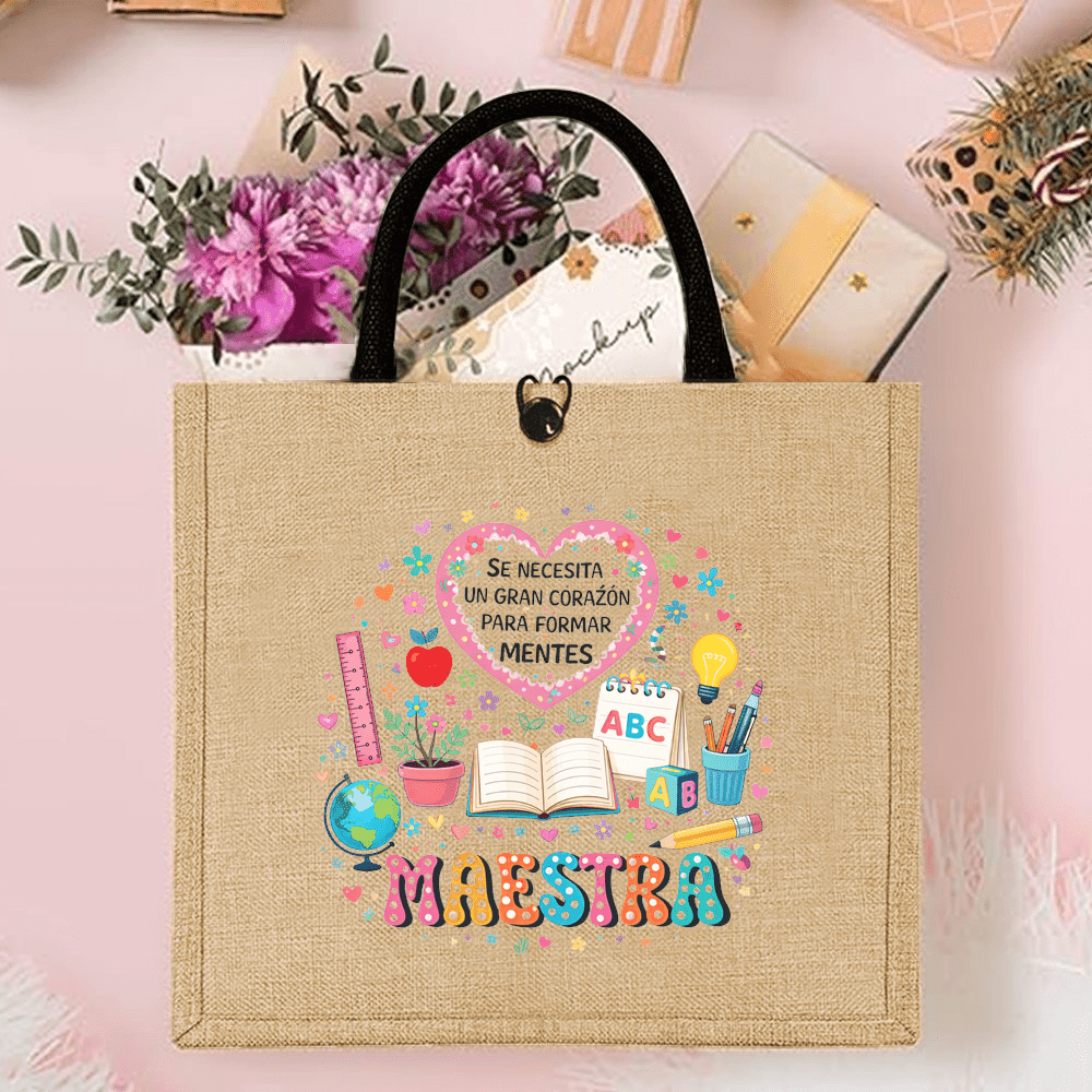 Maestra Printed Linen Tote Bag - Interior Design Book avis et prix