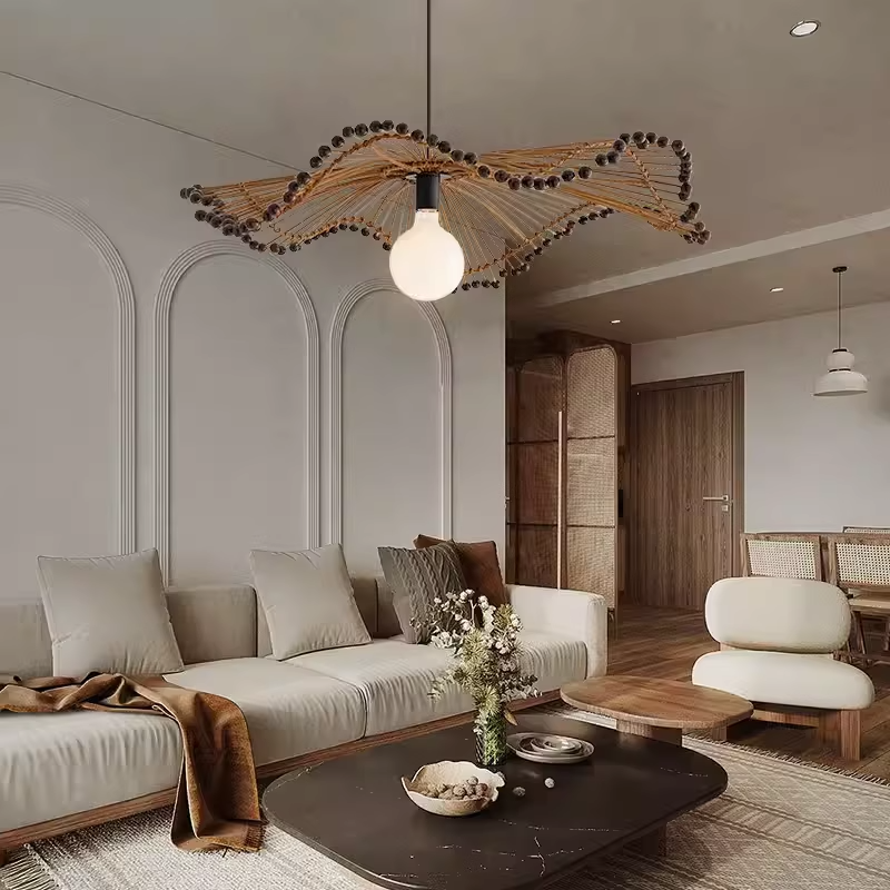 Japanese Style Wabi Sabi Handm - Wicker Pendant Shade avis et prix