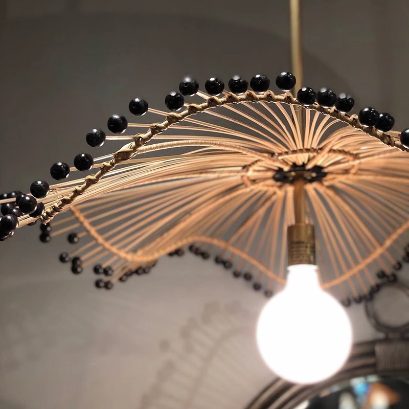 Japanese Style Wabi Sabi Handm - Wicker Pendant Shade avis et prix