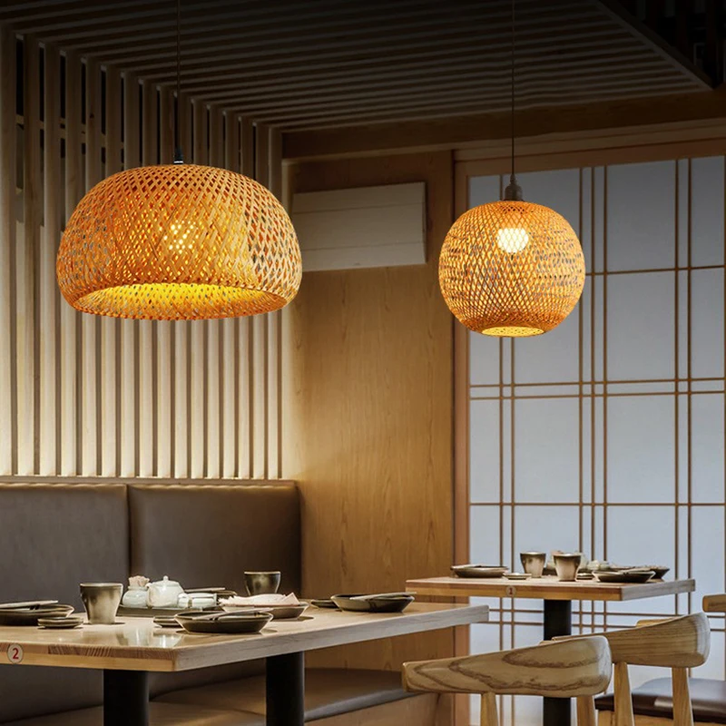 Bamboo Lantern 26cm Pendant La - Wicker Pendant Shade avis et prix
