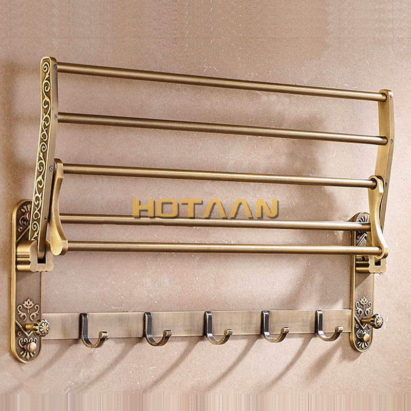 Foldable Antique Brass Towel R - Antique Brass Hook avis et prix