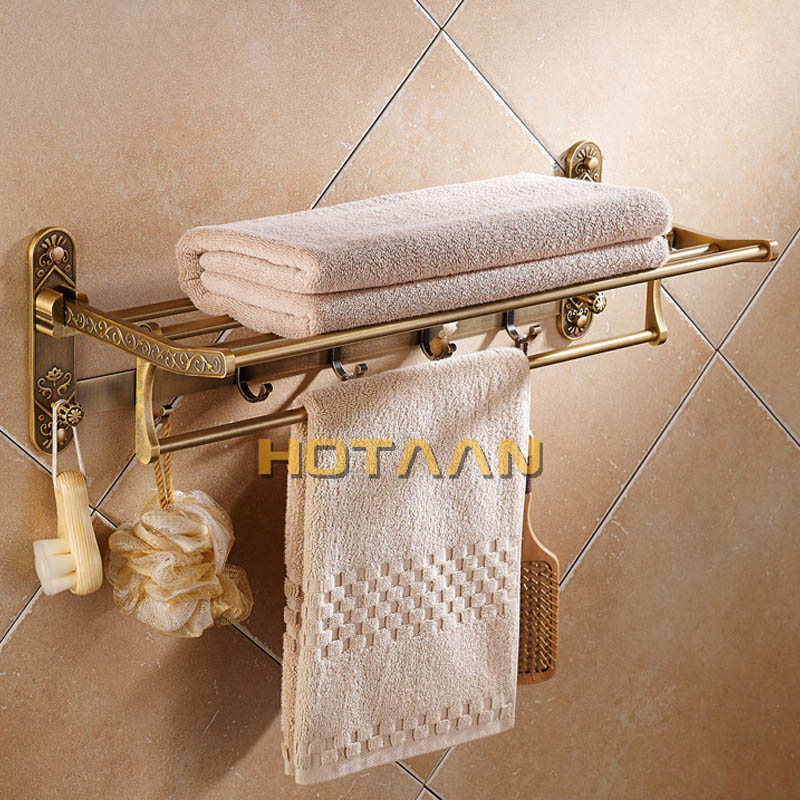 Foldable Antique Brass Towel R - Antique Brass Hook avis et prix
