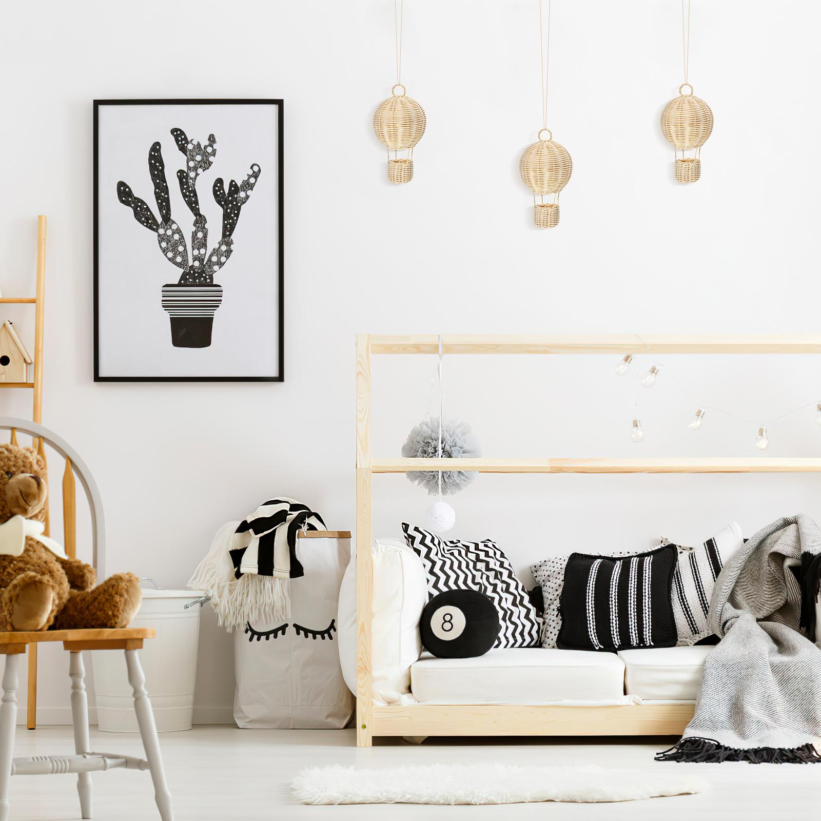 Hot Air Balloon Shaped Lamp Sh - Wicker Pendant Shade avis et prix