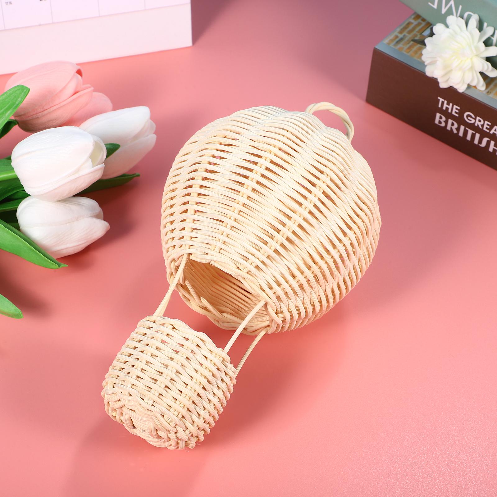 Hot Air Balloon Shaped Lamp Sh - Wicker Pendant Shade avis et prix