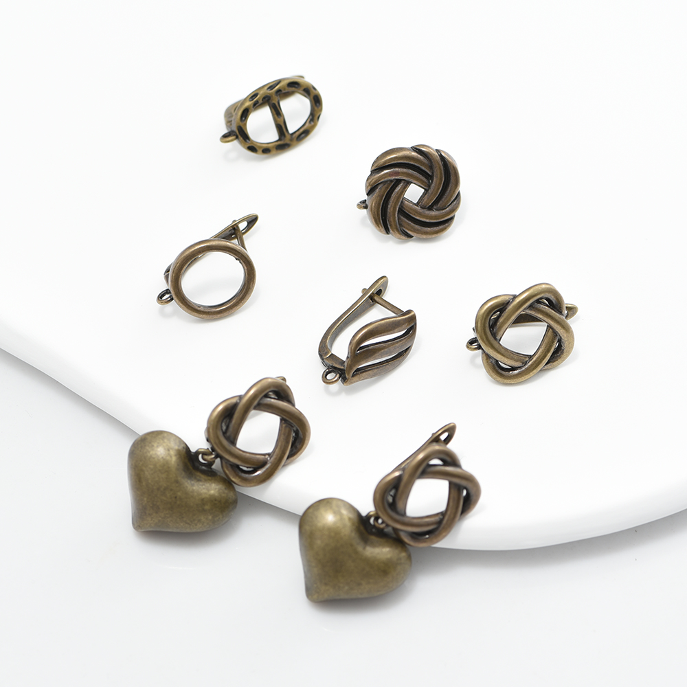1 Pair NEW Earring Clasps Hook - Antique Brass Hook avis et prix
