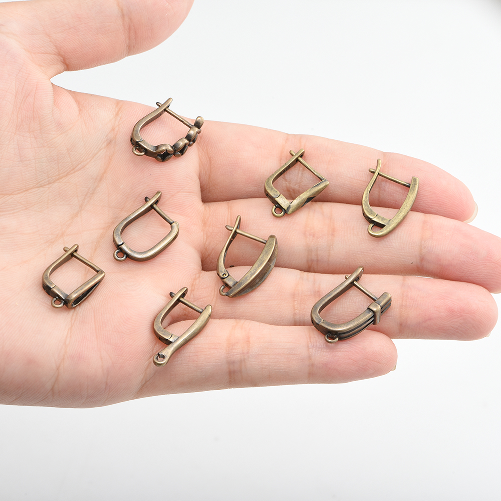 1 Pair NEW Earring Clasps Hook - Antique Brass Hook avis et prix