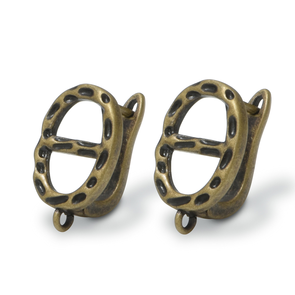 1 Pair NEW Earring Clasps Hook - Antique Brass Hook avis et prix