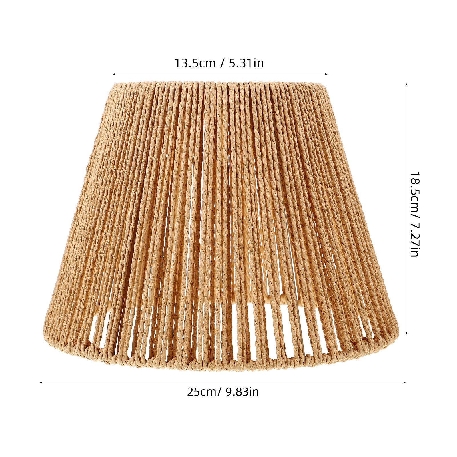 Vintage Rattan Lamp Shade Wove - Wicker Pendant Shade avis et prix