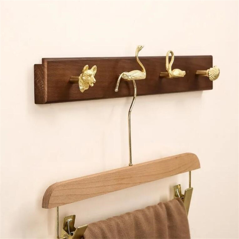 Wall Mount Row Hook Brass Anim - Antique Brass Hook avis et prix