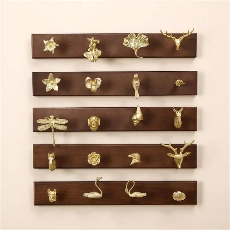 Wall Mount Row Hook Brass Anim - Antique Brass Hook avis et prix
