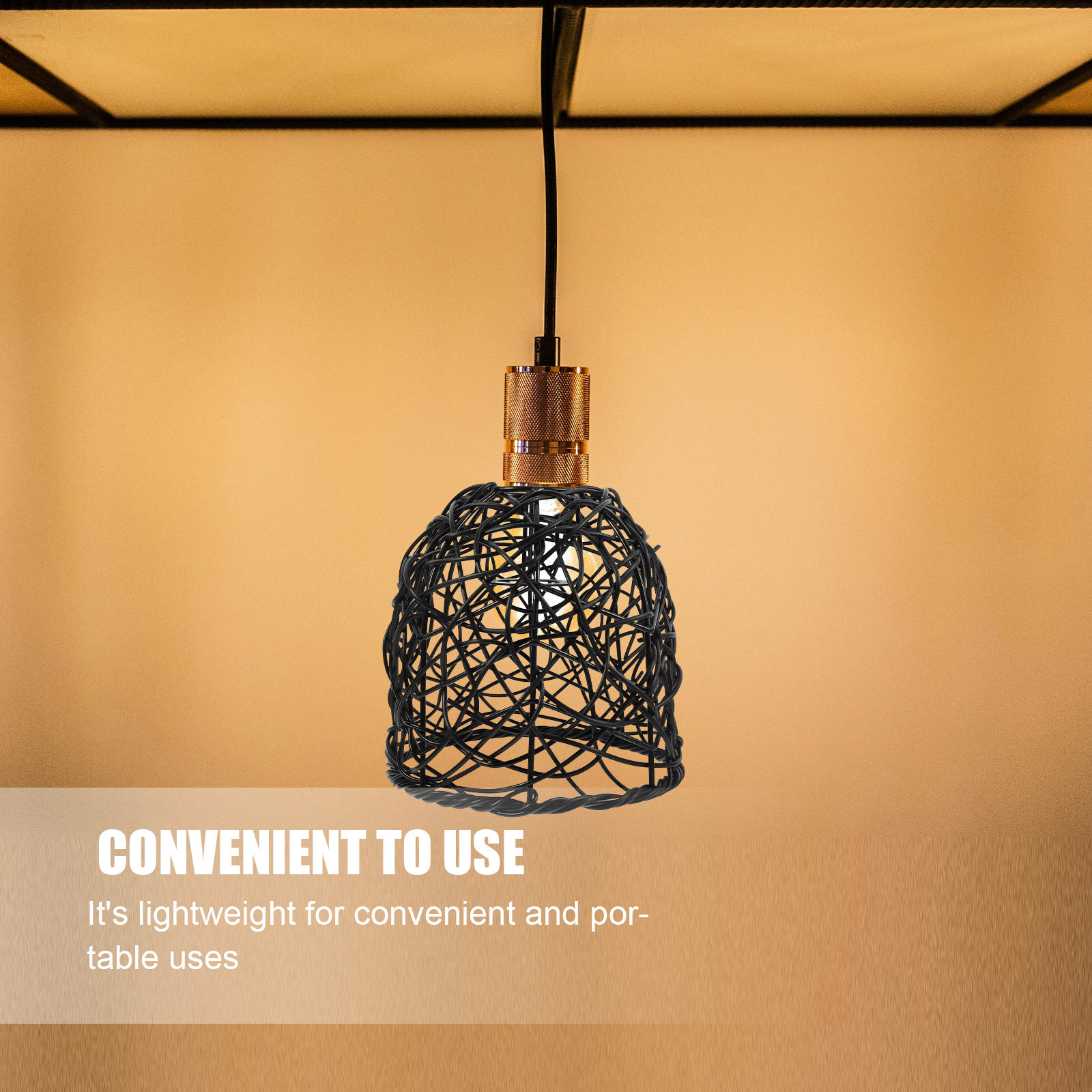 Wicker Lamp Shade E27 Rattan P - Wicker Pendant Shade avis et prix
