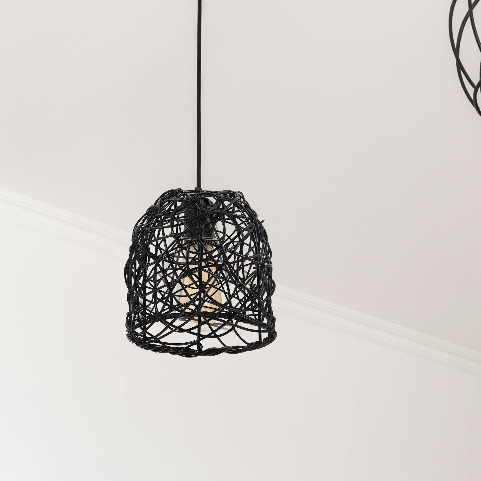 Wicker Lamp Shade E27 Rattan P - Wicker Pendant Shade avis et prix