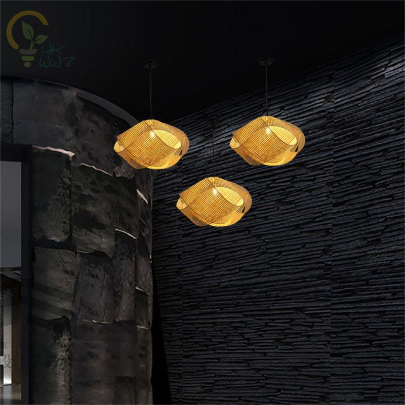 New Chinese Bamboo Wicker Ratt - Wicker Pendant Shade avis et prix