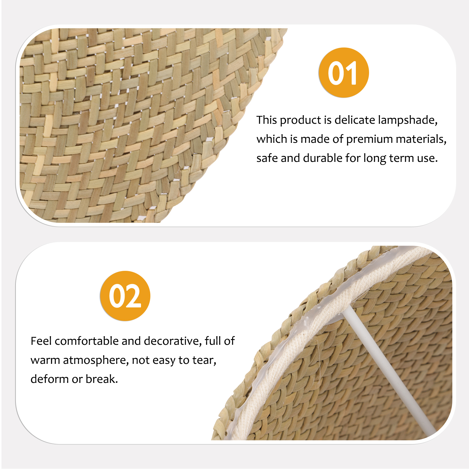 Rattan Lamp Shade Decorative W - Wicker Pendant Shade avis et prix