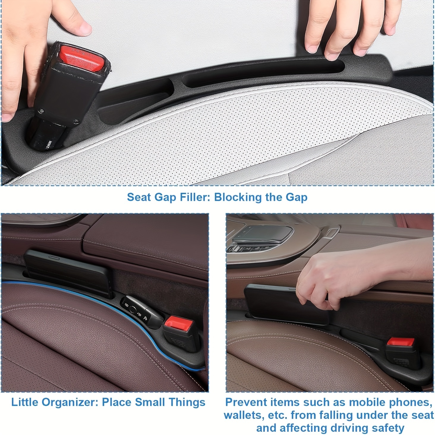 2pc Car Seat Gap Filler Organi - Interior Design Styles avis et prix
