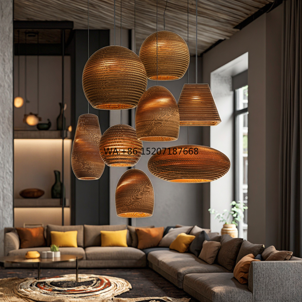 Wooden Shade Hanging Ceiling W - Wicker Pendant Shade avis et prix