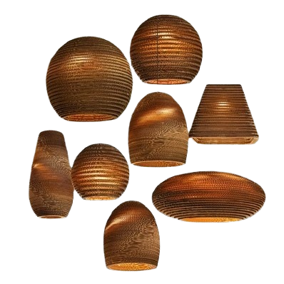 Wooden Shade Hanging Ceiling W - Wicker Pendant Shade avis et prix